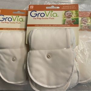 GroVia pads for cloth diapers, bundle of 6